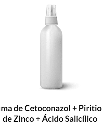 Espuma de Cetoconazol + Piritionato de Zinco + Ácido Salicílico